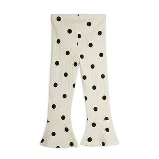 Mini Rodini Kids Dots & Dog Flared Trousers at DLK