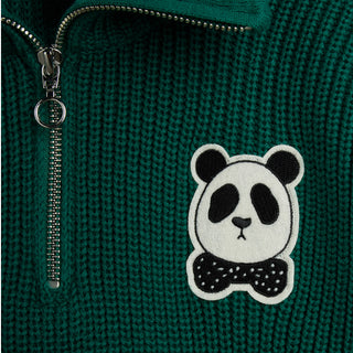 Mini Rodini Kids Panda Patch Sweater at DLK