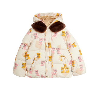 Mini Rodini Kids Cat Puffer Coats at DLK