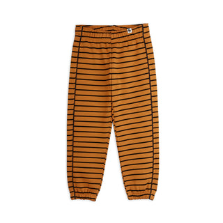 Mini Rodini Kids Brown Striped Sweatpants  at DLK