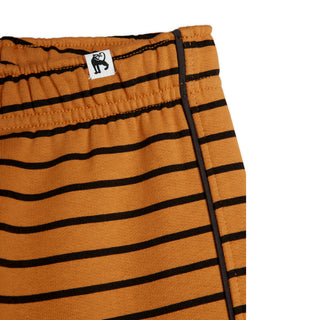 Mini Rodini Kids Brown Striped Sweatpants  at DLK