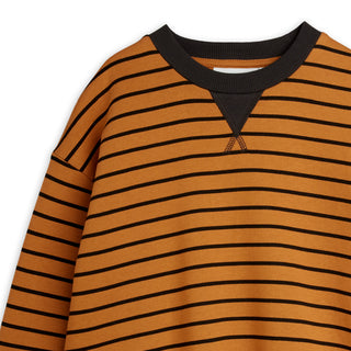 Mini Rodini Kids Brown Stripes Sweatshirt at DLK