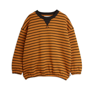 Mini Rodini Kids Brown Stripes Sweatshirt at DLK