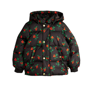 Mini Rodini Kids Lingonberries Removable Hood Puffer Coat at DLK