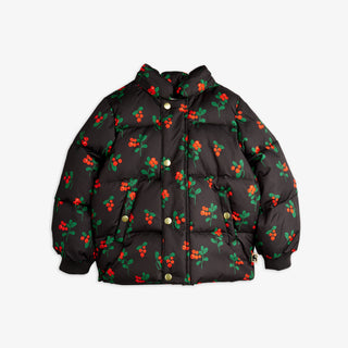 Mini Rodini Kids Lingonberries Removable Hood Puffer Coat at DLK