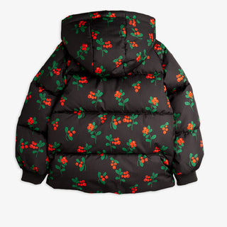 Mini Rodini Kids Lingonberries Removable Hood Puffer Coat at DLK