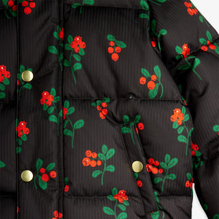 Mini Rodini Kids Lingonberries Removable Hood Puffer Coat at DLK