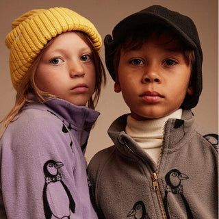 Mini Rodini Penguin Fleece Jacket on Design Life Kids
