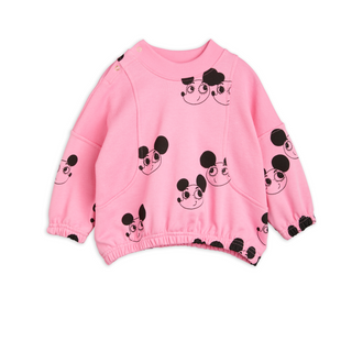 Mini Rodini Pink Ritzratz Mouse Sweatshirt on Design Life Kids