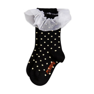 Mini Rodini Polka Dot Frill Socks for Kids at DLK

