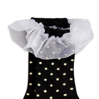 Mini Rodini Polka Dot Frill Socks for Kids at DLK

