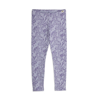 Mini Rodini Purple Leopard Leggings on Design Life Kids