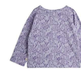 Mini Rodini Purple Leopard Shirt on Design Life Kids