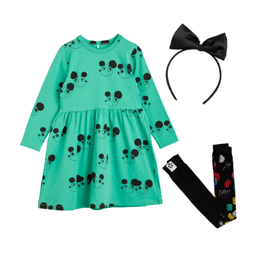 mini rodini mouse dress Mini Rodini - Mouse Dress - Yellow