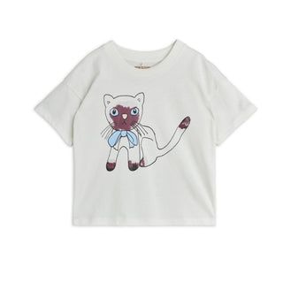 Mini Rodini Siamese Cat Short Sleeve T-Shirt at Design Life Kids