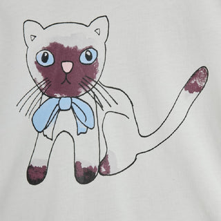 Mini Rodini Siamese Cat Short Sleeve T-Shirt at Design Life Kids