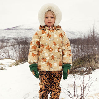 Mini Rodini Kids Mammoth Hooded Puffer Coat at Design Life Kids