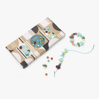 Wooden Garden Insects and Flowers Bracelet Kit for kids on DLK