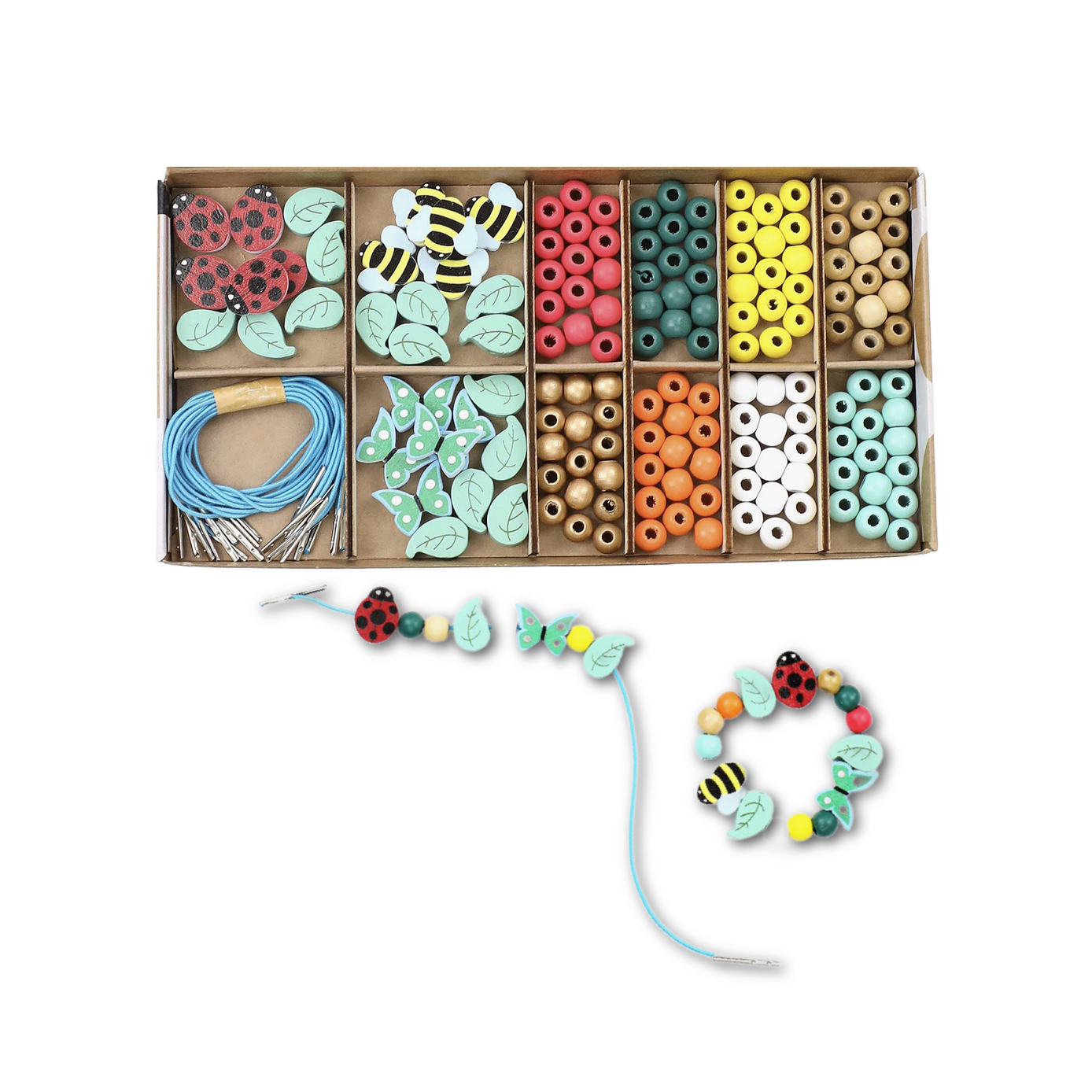 Cotton Twist Rainbow & Flower Bracelet Making Kit