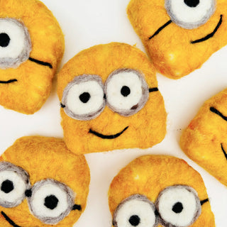 Handmade Minion Felted Soap Bars