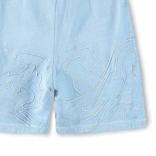 Molo Embroidered Wave Amil Shorts at Design Life Kids