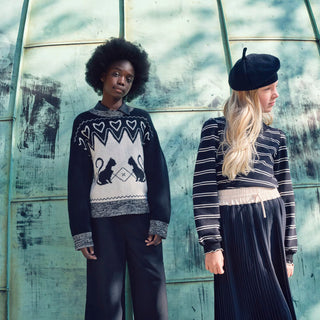 Molo Pearled Ivory Griselda Cat Sweater at Design Life Kids