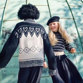 Molo Pearled Ivory Griselda Cat Sweater at Design Life Kids