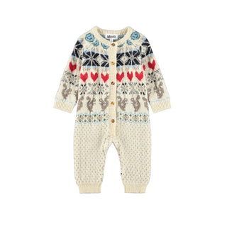 Molo Frej Polar Knit Baby Romper at Design Life Kids