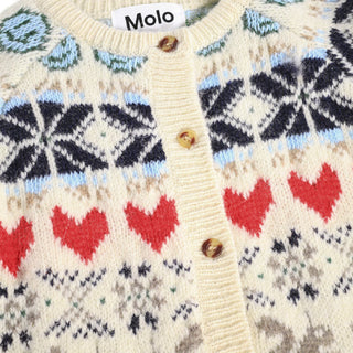 Molo Frej Polar Knit Baby Romper at Design Life Kids
