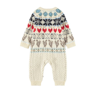 Molo Frej Polar Knit Baby Romper at Design Life Kids