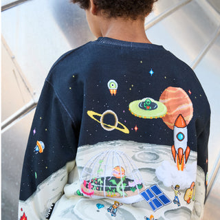 Molo Kids Pixel Moon Sweatshirt on DLK
