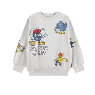 Molo Monti Curious Mates Sweatshirt at Design Life Kids