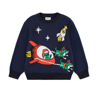 Molo Merry Space-mas Sweater at DLK Design Life Kids