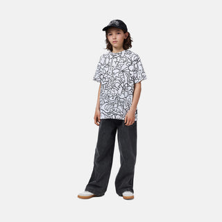 Molo Kids Rodney Net Doodle Tee Shirt at DLK