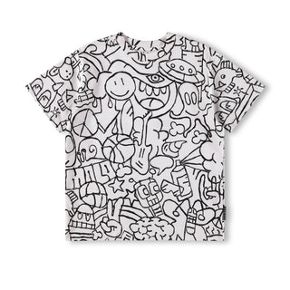 Molo Kids Rodney Net Doodle Tee Shirt Clothing on DLK