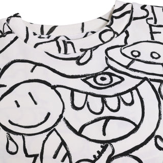 Molo Kids Rodney Net Doodle Tee Shirt at DLK