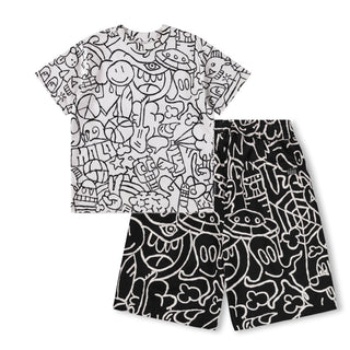Molo Kids Rodney Net Doodle Tee Shirt Clothing on DLK