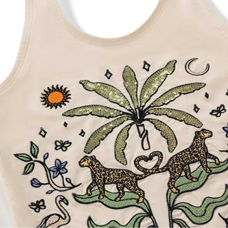 Molo Girls Nika Magical Art Swimsuit at Design Life Kids