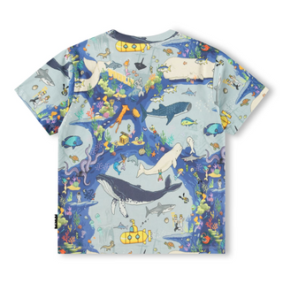 Molo Kids Riley Pixel Ocean Tee Shirt Clothing on DLK