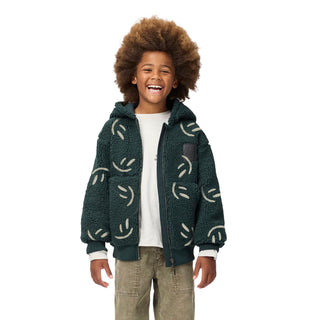 Molo Kids Big Smiles Taxus Fleece Jacket at DLK