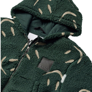 Molo Kids Big Smiles Taxus Fleece Jacket at DLK
