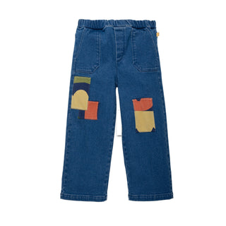Patched Denim Pant