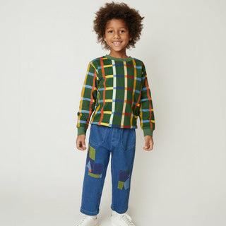 Patched Denim Pant Mon Coeur on Design Life Kids