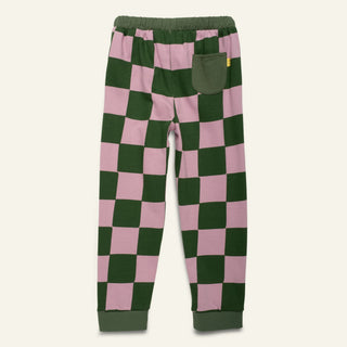 Green Checkered Jogger Mon Coeur on Design Life Kids