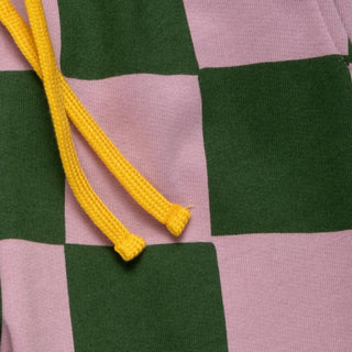 Green Checkered Jogger Mon Coeur on Design Life Kids