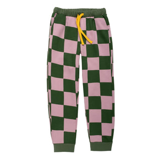 Green Checkered Jogger Mon Coeur on Design Life Kids