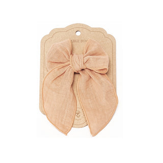 Mrs. Ertha Blush Pink Hair Bow at Design Life Kids