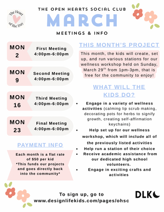 The Open Hearts Social Club at Design Life Kids

