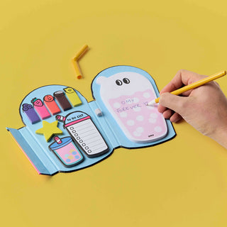 OMY Bubble Tea Sticky Notes & Pen Set at Design Life Kids