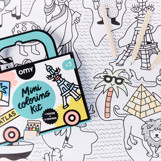 OMY Atlas Coloring Art Kits for Kids at DLK